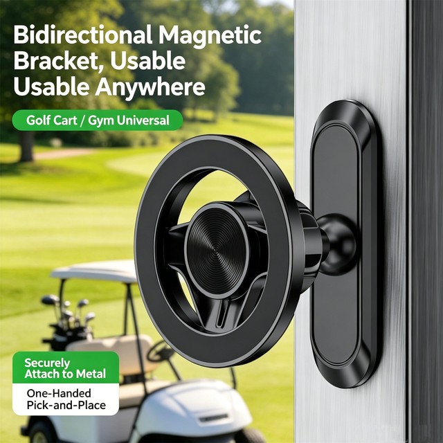 Best Selling Product N52 Strong Magnetic 360 Rotation Double Side 2 in 1 Phone Holder Bracket for Gym Gold Car Metal Tool Wall