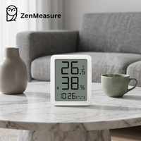 ZenMeasure pour hygrothermographe, capteur numérique d'humidité et de température intérieure, grand écran LCD, portable, en matériau ABS