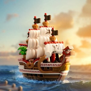 Lot de 12 figurines mystères One Thousand Sunny Going Merry, série bateau pirate, boîte surprise de collection - Product Image 6
