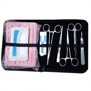 Kit de suture et de dissection manuel en acier pour la formation médicale |   Ensemble d'instruments de chirurgie mineure de qualité supérieure par SurgiRight - Product Image 1