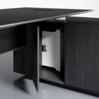Scrivania Direzionale Moderna in Legno con Design Girevole Durevole, Caratteristiche Ergonomiche, Facile Montaggio per Sale Riunioni