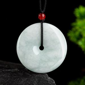 Colgante de Jadeíta Natural de Myanmar con Hebilla de Seguridad, para Hombre y Mujer, Jade General al por Mayor PAK18 - Product Image 3