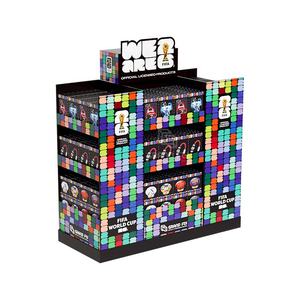 מתקני תצוגה מקרטון לפלטפורמה לגביע העולם בכדורגל <span class=keywords><strong>2026</strong></span> בהתאמה אישית, מתקני תצוגה מקרטון גלי לרצפה עם 4 צדדים לחנויות קמעונאיות של מועדוני WMT - Product Image 3