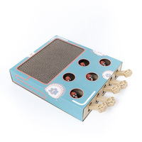 Jouet pour chat Whack a Mole en plastique écologique, moderne, interactif, type puzzle, anti-anxiété pour chats d'intérieur, divertissement autonome