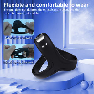 Anillo <span class=keywords><strong>de</strong></span> retardo <span class=keywords><strong>de</strong></span> alta calidad para hombres, masajeador, vibración multinivel, anillo <span class=keywords><strong>de</strong></span> retardo vibratorio recargable por USB, juguete sexual resonante para parejas - Product Image 5