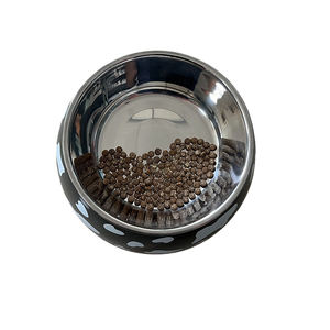 ชามอาหารป้องกันการกัดสองชั้นทำจากสเตนเลสสตีลเมลามีนเป็นมิตรกับสิ่งแวดล้อมลายวัวอาหารและน้ำให้อาหารแมวสไตล์น่ารักทันสมัย - Product Image 4