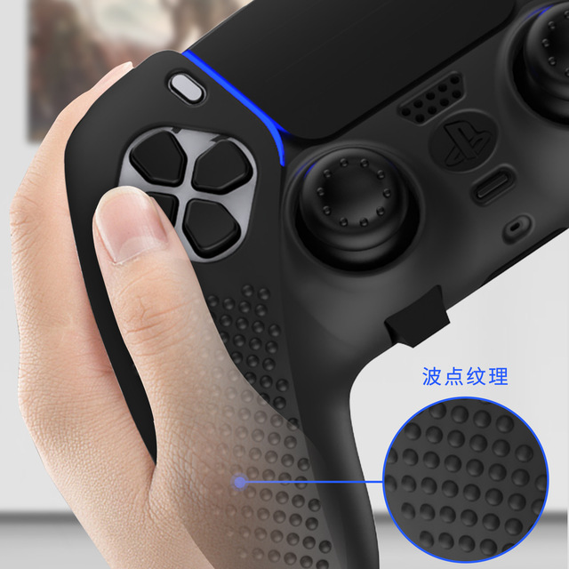 Honcam Controller Skin Anti-slip Soft Silicone Protective Cover Case for Playstation 5 Dualsense Wireless Controller