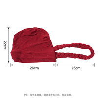 Nuevo Turbante de Color Sólido con Lentejuelas, Gorro Musulmán con Trenza Pequeña, Gorras de Algodón Transpirable con Certificación CE para Uso Diario