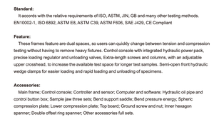 Machine d'essai universelle électro-hydraulique servo-contrôlée par micro-ordinateur WAW pour les essais <span class=keywords><strong>de</strong></span> résistance des matériaux géotechniques - Product Image 3