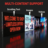 TENSHANG P2 P3 P5 RGB Esnek LED Şerit Tabela Programlanabilir Kayan Yazı Ticari Perakende Reklamcılığı için