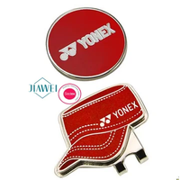 Vente en gros de pince à chapeau en métal de qualité supérieure Accessoires de golf magnétiques émaillés avec logo personnalisé Marqueur de balle magnétique miniature