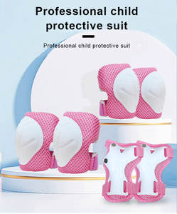 스케이트 보드 롤러 키즈 무릎 패드 및 팔꿈치 패드 세트 6 in 1 손목 보호대와 소년 소녀를위한 보호 장비 세트 - Product Image 2