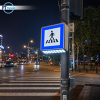 Panneau de signalisation pour passage piétonnier à LED haute luminosité, étanche, boîte lumineuse de sécurité pour piétons, pour utilisation routière