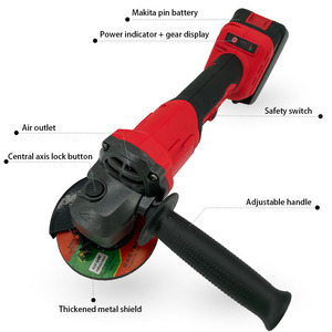 Larix 2v ללא ברק 3-in-1 ערכת כלי כוח גדול כולל זווית גריסה 2 סוללות פלסטיק ישיר - Product Image 2