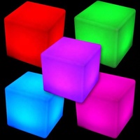 Morden Design 16 cambiamento di colore incandescente mobili festa Led cubo di luce