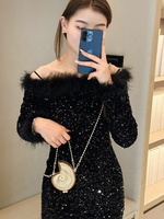 Sac de soirée brillant en acrylique 2026 pour femme, sac à paillettes doré, sacs de mariage, de fête et de bal, mini sacs à bandoulière