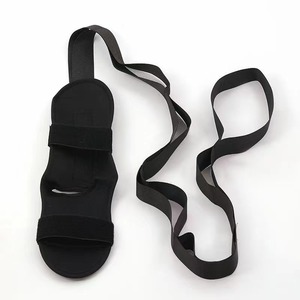 Sangles de tension Hua Ke noires, taille unique, en nylon et coton, avec velcro, pour l'entraînement de flexibilité et le yoga - Product Image 4