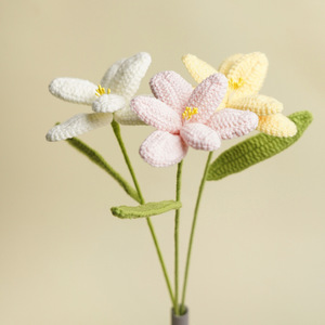 Handmade Crochet Tulip <b>Flowers</b> Yarn Bouquet Multicolor <b>Artificial</b> <b>Flowers</b> For Valentine'S Day Holiday Decorations - Product Image 3