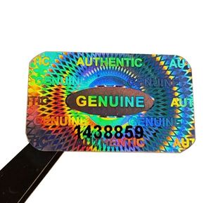 Autocollants holographiques anti-contrefaçon personnalisés avec logo, en rouleau, avec numéros de série, code QR, matériau PET, utilisation express - Product Image 2