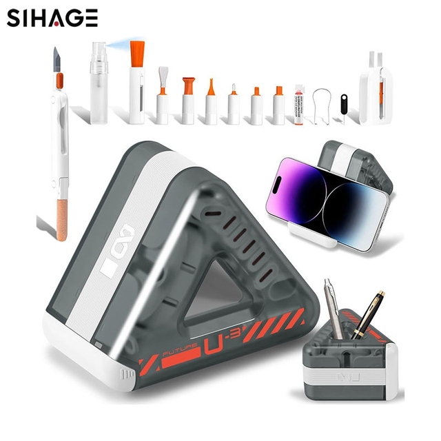 21 in 1 Keyboard Cleaning Kit Laptop Computer Cleaning Brush Tool Electronic Cleaner Kit for MacBook iPad iPhone AirPods