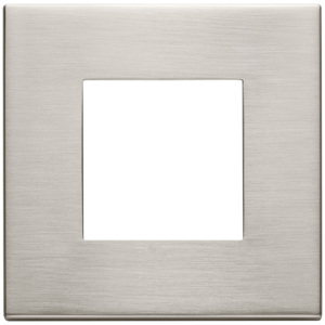 แผ่นนิกเกิลขัดเงาขนาด 9.6 ซม. รูปทรงสี่เหลี่ยมสำหรับปลั๊กและเต้ารับ - Product Image 1