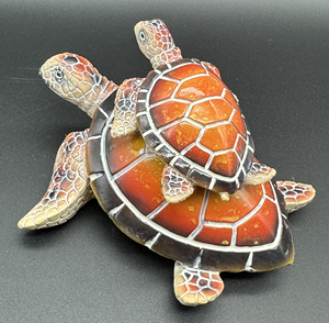 Cuộc Sống Kích thước climbingblue Rùa Biển nở polyresin figurine - Product Image 1