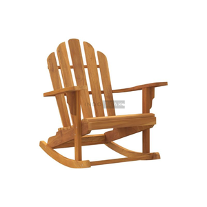 Adirondack <b>Rocking</b> <b>Chair</b> with Modern Design Solid Teak Wood Durable Comfort for Courtyard & Villa <b>Outdoor</b> Use - Product Image 2
