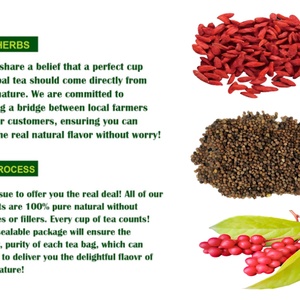 Suplementos Herbales Premium OEM, 30 Unidades de 6g, Cinco Sabores: Bayas de Goji, Bayas de Chisandra, Dodder, Combinación de Té Herbal para Hombres - Product Image 3