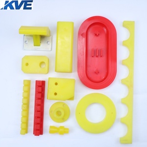 Tùy chỉnh unpowered Polyurethane (TPU) Con lăn Polyurethane bọc vòng bi ròng rọc nylon với bánh xe cao su đa hướng - Product Image 1