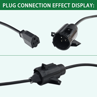 ClubCar Precedent Ladeanschlussadapter Amerikanischer Standard für Ladebuchsenkabel Golfwagen-Zubehör