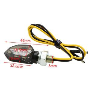 Adecuado para <span class=keywords><strong>Kawasaki</strong></span> <span class=keywords><strong>Mini</strong></span> señal de giro para motocicletas. 5 intermitentes LED. Luces de giro pequeñas de modificación direccional LED. - Product Image 3