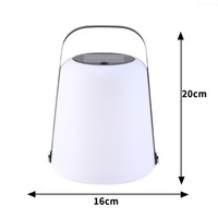 Lampe de table suspendue LED solaire multifonctionnelle portable rechargeable pour l'extérieur, étanche IP44, à intensité variable, CRI élevé 80, 50000, pour le camping