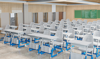 Mobilier scolaire réglable pour salle de classe, bureau et chaise pour étudiant, chaise de sieste réglable avec bureau