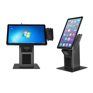 Customized 21.5 Inch HD Touch Screen Countertop Combined Self Checkout Kiosk Information Self Ordering Machine Display - Product Image 1