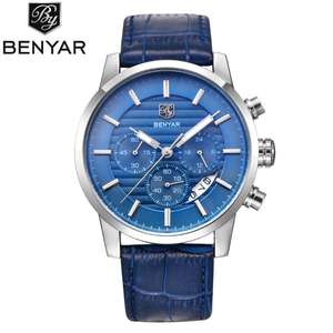 Benyar นาฬิกาควอตซ์สำหรับผู้ชาย,นาฬิกาแฟชั่นนาฬิกาควอตซ์ Reloj Hombre นาฬิกาผู้ชายชั่วโมง Relogio Masculino <span class=keywords><strong>Amadeus</strong></span> Benyar ปี5104 - Product Image 5