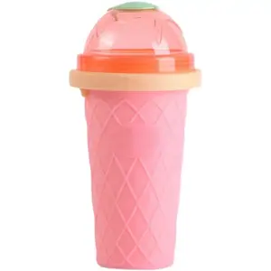 2023 Best Verkopende Slushy Cup Food Grade Veiligheid Siliconen Plastic Cup Ijs Tool Slushy Maker Cup