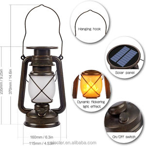 Lámpara Solar Alecter de Alta Gama con Llama Danzante LED Blanco Cálido, IP54 Impermeable, para Decoración de Exteriores, Caminos, Terrazas y Camping - Product Image 1