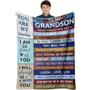 Black Space Theme Gaming Quote Flannel Blanket Throw Blanket Nap Blanket Machine Washable Fade Resistant for Home Office Nap - Product Image 4