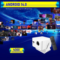 Mini projecteur LED Topleo, version améliorée, 500 lumens ANSI, compatible HD, lecteur multimédia USB audio, projecteur 4K
