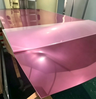 Plaque acrylique miroir bleue PMMA, panneau réfléchissant, plaque miroir en plastique coloré pour la décoration