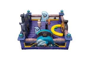 <span class=keywords><strong>Parc</strong></span> <span class=keywords><strong>d</strong></span>'attractions gonflable sur le thème <span class=keywords><strong>d</strong></span>'Halloween, château gonflable, ville pour enfants, hôtel hanté, matériau PVC écologique, capacité de 13 personnes - Product Image 5