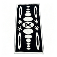 Wholesale Custom High-quality 100% Cotton Absorbent Skin-friendly Sand-proof Jacquard Modern Eco-Friendly Beach Towel
