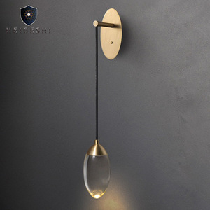 Postmodern Minimalist European Style Crystal Wall <b>Lamp</b> Luxury <b>LED</b> Lighting Fixture for Bedroom Living Room Hallway TV Wall - Product Image 1