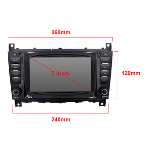 TOPSOURCE 2 + 32G 4 + 64G 7 pulgadas 2 Din Android 11 1024*600 coche DVD GPS de navegación con WIFI para Benz W203 - Product Image 5