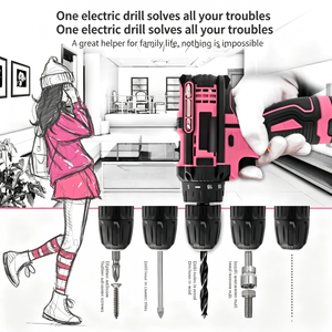 12V Lithium Battery <b>Drill</b> Screwdriver Set For Home Repair And Maintenance - Product Image 4