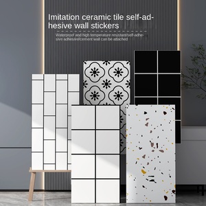 Azulejos de cerámica para pared, pegatinas de mármol impermeables y a prueba de humedad, fondo autoadhesivo, papel tapiz de pared de PVC - Product Image 4