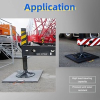 UMHWPE Coussinets de stabilisateur de grue mobile PE Machines de construction Coussinets de cric de camion lourd Plaque de support de jambe de grue Pied de grue de pavage