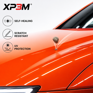 ฟิล์มใสกันรอยรถยนต์ XP3M สีส้มแดง OEM เงา TPU ความหนา 7.5 มิล ซ่อมแซมตัวเองได้ ป้องกันรอยขีดข่วน ป้องกันสีเหลือง ขนาด 1.52x15 เมตร - Product Image 3
