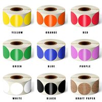 500 Label Per Roll Set Lengkap Kertas Label Perekat Berwarna Ramah Tulisan Tangan Stiker Marker Gaya Instagram untuk Kemasan