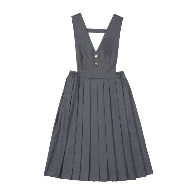 Custom School Uniform Suspender Pleated Jumper Dresses